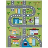 TT Home Kinderzimmerteppich Teppich Junge Mädchen Kinderteppich Baby Rutschfest Strasse