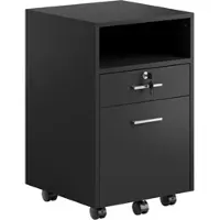 Vinsetto AKTENSCHRANK Spanplatte Schwarz