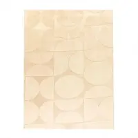 TT Home Wohnzimmer Teppich Esszimmer Kurzflor Geometrische Optik Skandi Boho Unifarben