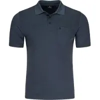 Ragman Poloshirt "Poloshirt Softknit-Polo", Herren, Gr. XL, blau, Obermaterial: 70% Baumwolle CO. 30% Polyester PES., Shirts Poloshirt
