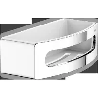 Keuco ELEGANCE Duschablage, verdeckte Befestigung, 11658010000, Farbe: verchromt / weiß