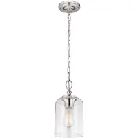 Elstead Lighting Elstead Hounslow Hängeleuchte E27 Poliertes Nickel