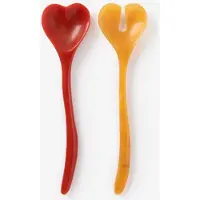 Sissy-Boy Resin-Salatbesteck Herz - Mehrfarbig
