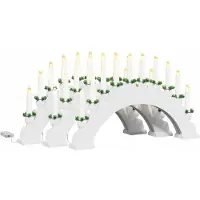vidaXL Weihnachtskerzenbogen mit 10 LED Kerzen 3 stk. LEDs Warmes Weiß