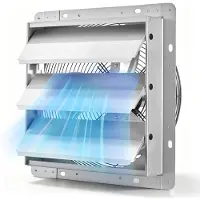Vevor 312mm Abluftventilator mit Lamellen Industrie Wandventilator 34W