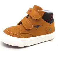 Kangaroos KaVu Primo V Kinderschuhe Jungen Stiefel Klett Braun Freizeit