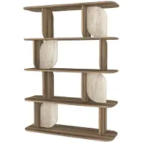 Vente-unique Regal Neleria Naturfarben Dunkel Beige 120 cm