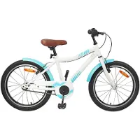 vidaXL Kinderfahrrad 18 Zoll für 5-7 Jahre alt Himmelblau