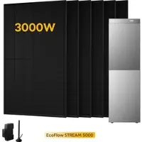 EcoFlow Stream 5000, mit 6 x 500 Bifaziale Solarmodule, by Powerness - 10kWh / 1 x Smart Meter Gen 2 / Standardversand
