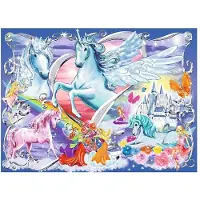 Ravensburger 100 Teile Kinder Puzzle XXL Glitter Die schönsten Einhörner 13928