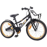 vidaXL Kinderfahrrad 18 Zoll für 5-7 Jahre alt Orange Schwarz