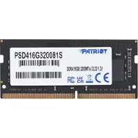 Patriot Memory Signature Line PSD416G320081S, 16 GB, 1 x 16 GB, DDR4, 3200 MHz, 260-pin SO-DIMM