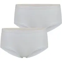 Falke 2-Pack Damen Hipster Daily Comfort, XL, Weiß, Uni, Baumwolle