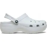 Crocs Classic Platform Clog W Damen Clogs 206750-1NK – Leichte Plateau Clogs aus Croslite 34-35 EU