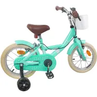 vidaXL Kinderfahrrad 16 Zoll für 4-6 Jahre alt Meergrün