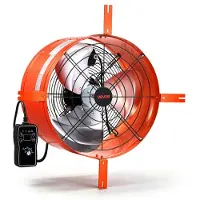 Vevor Giebellüfter 40,6cm Dachbodenlüfter mit 4995,1m³/h Luftstrom Orange