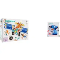 Simba Eichhorn Construct Doppeldecker & Handschrauber Bundle – 84-teiliges Konstruktionsset mit Schrauber