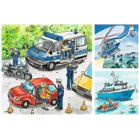Ravensburger Puzzle Polizei im Einsatz 3x49 Teile 1 St