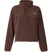 Columbia - Fleece mit halbgeknöpftem Stehkragen - Helvetia II Cropped Half Snap Fleece Tobacco für Damen - Größe L - Braun