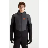 Alpinestars Aeroshel wasserdichte Motorrad Textiljacke, schwarz/dunkelgrau, L