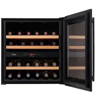 Amica WK 341 212 S, Weinkühler mit Kompressor, Integriert, 35 Flasche(n), G, Innenbeleuchtung, Schwarz