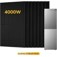 EcoFlow Stream 5000, mit 8 x 500 Bifaziale Solarmodule, by Powerness - 10kWh / ohne Zubehör / Standardversand