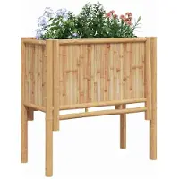 vidaXL Hochbeet Braun 90 x 35 x 70 cm Bambus