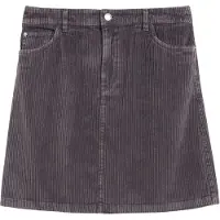 s.Oliver Cordrock , Damen, Gr. 40, grau, schwarz, Cord, Obermaterial: 100% Baumwolle, unifarben, körpernah ca. Mitte Oberschenkel, Röcke Cordrock, Minirock im 5-Pocket-Style