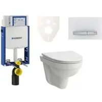 Laufen Geberit Wand-WC Set für Einmauerung + Pro Nordic WC SIKOGE2H8