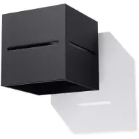 Sollux Wandleuchte LOBO schwarz 1xG9 8W Aluminium 10x12x10cm