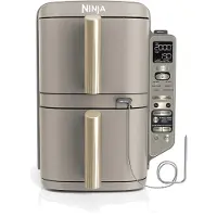 Ninja Double Stack XL-Heißluftfritteuse, 6 Funktionen, Steingold SL451EUSD