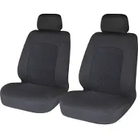 Sakura SS5401 Vordersitzbezüge für Auto und Transporter, Hampton, 1 Paar, Schwar