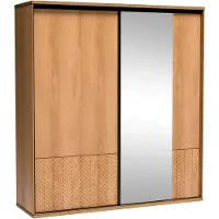 KIER FURNITURE EDEN v3 Kleiderschrank 156,4x205x39cm, 3 Türen, Craft Eiche