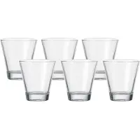 Leonardo Glas "Trinkgläser Ciao 215 ml 6er Set transparent", bunt (transparent), Glas, Trinkgefäße, Glas