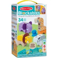 Ginza.se Spielbausteine "Melissa & Doug Blockables Safari", bunt, Spielbausteine, Kinder, Holz, Spielbausteine