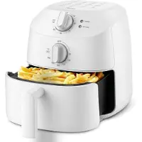 Midea Mini Heißluftfritteuse 2L, 1150W, Weiß