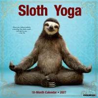 Sonstige Verlage Sloth Yoga 2027 12 X 12 Wall Calendar