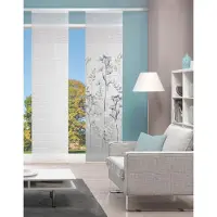 Vision S Schiebegardine "HELVIN" Gr. 1, grau, B:60cm H:260cm, Polyester, Gardinen, Schiebegardine, Schiebevorhang digitalbedruckt HELVIN
