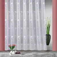 Weckbrodt Gardine "Lilly" Gr. 1, weiß, B:300cm H:95cm, Jacquard, Polyester, Gardinen, Gardine, Jacquard, strukturiert, Allover, Beschwerungsband, halbtransparent, Topseller