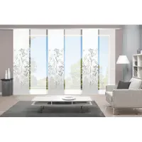 Vision S Schiebegardine "HELVIN 6er SET" Paneelwagen 6 Stk. tlg. Schiebevorhang Digidruck 6er Set HELVIN