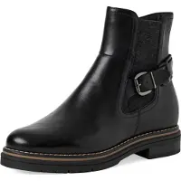 Tamaris Damen Stiefel Leder schwarz 37