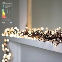 BURI LED-Cluster-Lichterkette 768 LEDs Weihnachtsbeleuchtung Deko Beleuchtung Garten