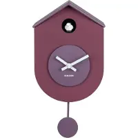 Karlsson - Wanduhr Grato Cuckoo - Dunkelviolett - 9.2x17.5x33.2cm
