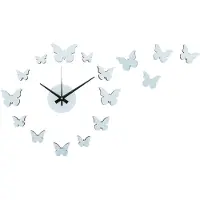Karlsson - Wanduhr Diy Butterfly - Blau - Ø35cm