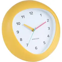 Karlsson - Wanduhr Funky Vibes - Leuchtendes Gelb - 4.4x25.5x25.5cm