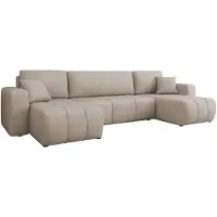 Mirjan 24 Wohnlandschaft Furyn U, Eckouch mit Bettkasten und Schlaffunktion, U-Form (Farbe: Velo 623)