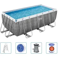 Bestway Power Steel Rechteckig Swimmingpool-Set 412x201x122 cm