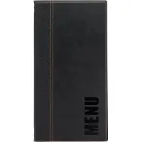 Securit MC-TR45-BL, A4, Leder, PU-Kunststoff, Kunststoff, Schwarz, Matt, Lack, Kunststoff, Abgerundete Ecken