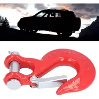 Markenlos Robuster Gabelhaken für Anhänger, rostfrei, 2,5 kg Tragfähigkeit, 10 cm Limit, ideal für Offroad-Lift Türen und Zubehör