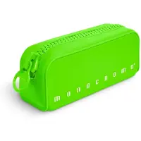 Pigna , Etui aus weichem Silikon, einfarbig FLUO mit Reißverschluss, Farbe Grün,